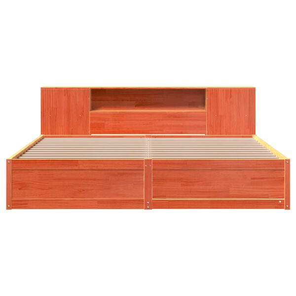 vidaXL Okvir kreveta bez madraca vo&scaron;tano smeđi 180x200 cm od borovine