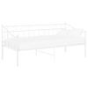 vidaXL Okvir za krevet na razvlačenje bijeli metalni 90 x 200 cm