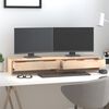vidaXL Stalak za monitor 100x27x15 cm od masivne borovine