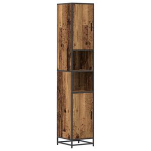 vidaXL Set namje&scaron;taja za kupaonicu Staro drvo 35 x 37,5 x 188,5 cm