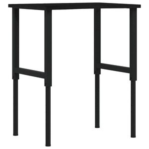 vidaXL Radni stol tamnosmeđi 80x60x(71,5-98) cm masivno drvo hrast
