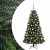 vidaXL Umjetno božićno drvce s kuglicama 120 cm 150 LED lampica