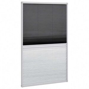 vidaXL Plisse Mreža protiv insekata za prozor 160x80 cm Aluminij i žaluzina