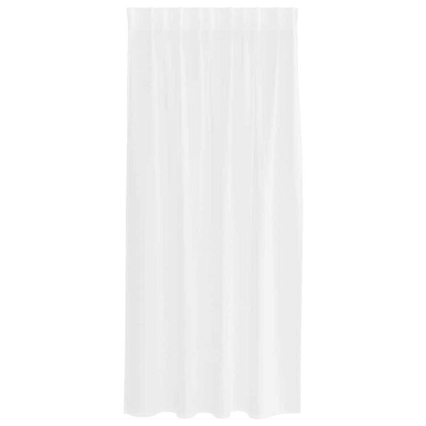 vidaXL Voile zavjesa sa zavjesama 2 pcs Bijelo 175 x 140 cm Poliester