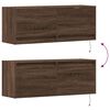 vidaXL Zidni TV ormarić LED smeđa boja hrasta 100x31x38 cm