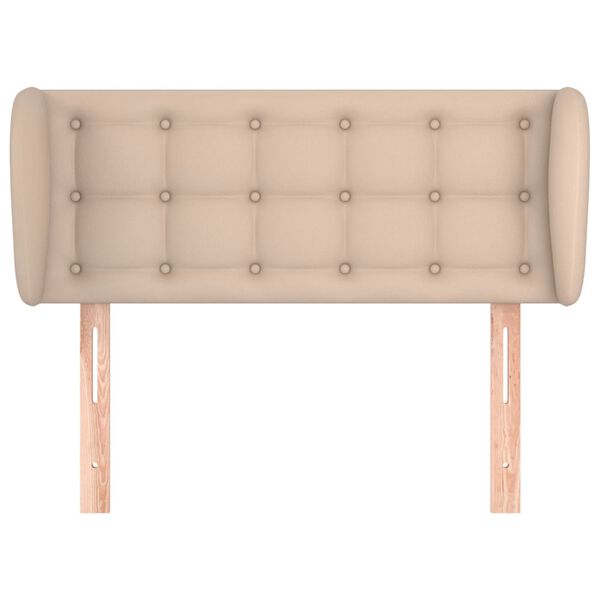 vidaXL Uzglavlje s u&scaron;ima boja cappuccina 93x23x78/88 cm umjetna koža