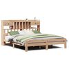 vidaXL Krevet s regalom za knjige bez madraca 150x200 cm od borovine