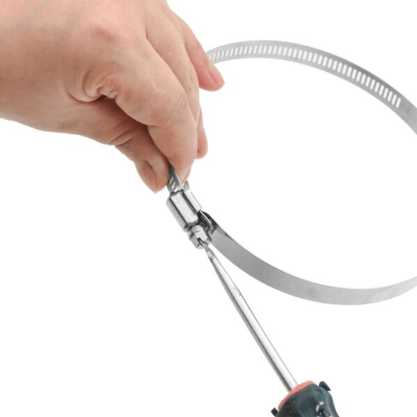 vidaXL Stezaljke za crijevo 6 kom 91 - 220 mm nehrđajući čelik 304