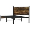 vidaXL Metalni okvir kreveta bez madraca boja hrasta 90x190 cm
