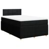 vidaXL Krevet s oprugama i madracem crni 120 x 200cm od tkanine