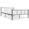 vidaXL Okvir za krevet crni metalni 140 x 200 cm