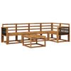 vidaXL Set vanjskih sofa 6 pcs Prirodna Čvrsto drvo akacije