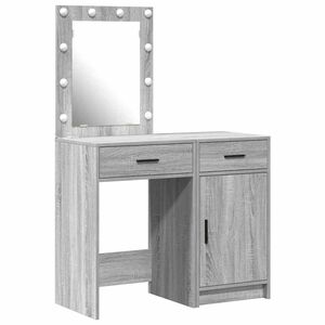 vidaXL Toaletni stol 2 kom. Siva 50 x 41 x 135 cm Konstruirano drvo