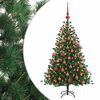 vidaXL Umjetno božićno drvce s kuglicom 150 cm 150 LED lampica