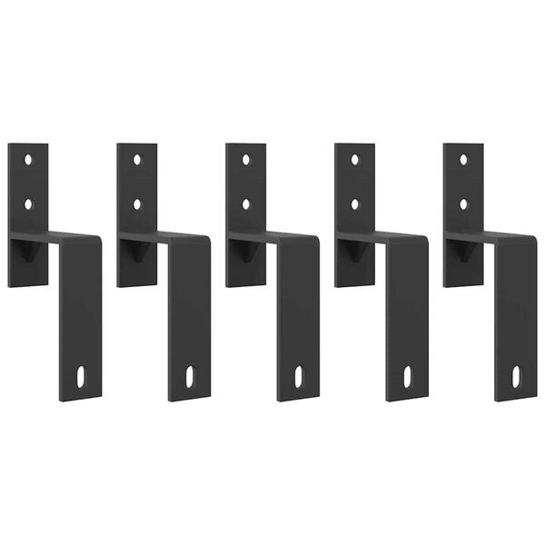 vidaXL Pribor za klizna vrata 213,5 cm čelični crni