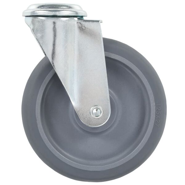 vidaXL Okretni kotačići s otvorom za vijke 4 kom 125 mm