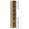 vidaXL Kupaonski ormar s pohranom Umjetnički hrast 30 x 35 x 192 cm
