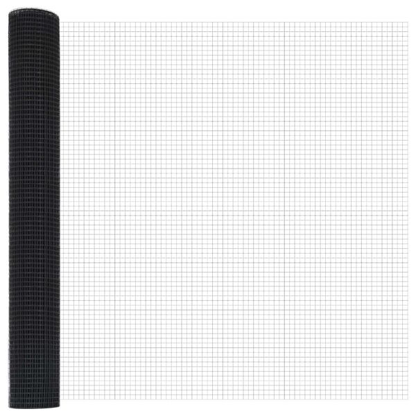 vidaXL Zavarena žičana ograda Siva 1.4 x 50 m