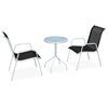 vidaXL 3-dijelni bistro set čelični crni