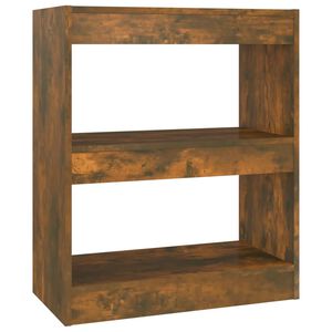 vidaXL Ormarić za knjige / pregrada boja dimljenog hrasta 60x30x72 cm