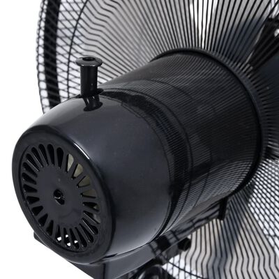 vidaXL Ventilator na postolju s maglicom 3 brzine puhanja crni