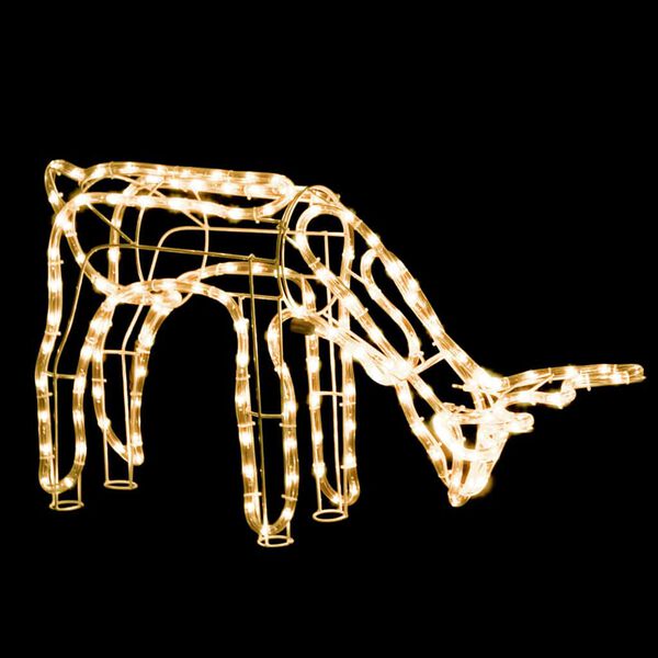 vidaXL Figura božićnog soba topla bijela 73 x 31 x 45 cm