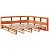vidaXL Krevet s regalom za knjige bez madraca 200x200 cm od borovine
