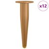 vidaXL Stativne Noge 12 kom. Zlatno 98 x 40 mm Željezo