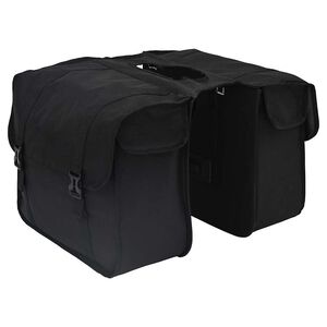 vidaXL Torba za bicikl Crna 40 x 18.5 x 35 cm Poliester