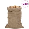 vidaXL Jutene vreće 30 kom 60 x 105 cm 100 % juta 340 g/m&sup2;