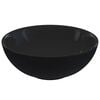 vidaXL Umivaonik sjajno crni &Oslash;28x10 cm keramički