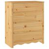 vidaXL Komoda Drammen Boja hrasta 76,5 x 40 x 91 cm Čvrsto borovo drvo