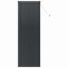 vidaXL Venecijanski zastore Crna 220 x 75 cm Aluminij