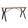 vidaXL Blagovaonski stol Y-oblika 160x80x75 cm od borovine i čelik