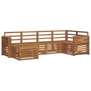 vidaXL Set vanjskih sofa 6 kom. Prirodna Poliester