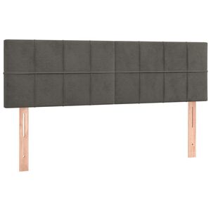 vidaXL Uzglavlja tamnosiva 144x5x78/88 cm bar&scaron;unasta