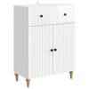 vidaXL Kreveta Bijela visokog sjaja 66 x 34,5 x 90 cm