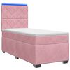 vidaXL Boxspring krevet s madracem Ružičasta 90 x 200 cm Bar&scaron;un