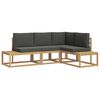 vidaXL Set vanjskih sofa 3 Komad Bijela i antracit Poliester