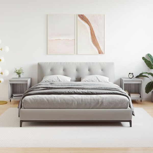 vidaXL Noćni ormarići 2 kom boja hrasta 40x35x50 cm konstruirano drvo