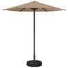 vidaXL Vrtni Parasol s Podnožjem 230 x 230 cm Poliester Pravokutni