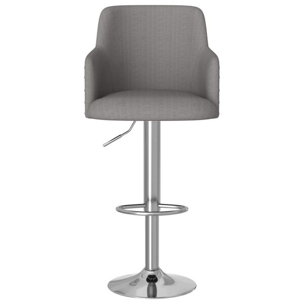 vidaXL Barski stolci od tkanine 2 kom tamnosivi