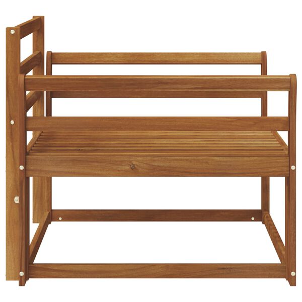 vidaXL Srednja sofa za van Čvrsto drvo akacije Prirodna