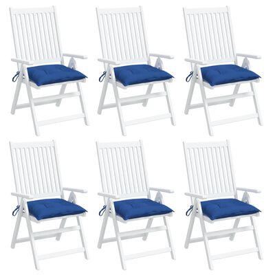 vidaXL Jastuci za stolice 6 kom plavi 40 x 40 x 7 cm od tkanine Oxford