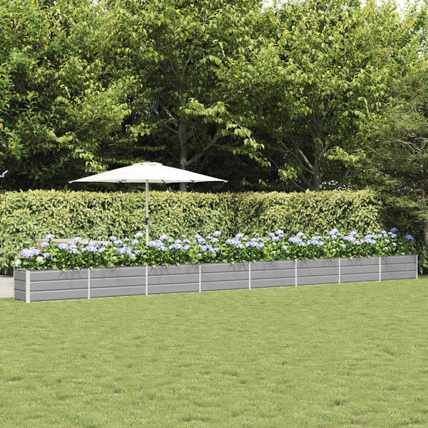 vidaXL Sadilica Svijetlo siva 480 x 50 x 45 cm Cinkani čelik