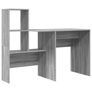 vidaXL Stol Siva Sonoma Konstruirano drvo 131,5 x 50 x 106,5 cm