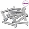 vidaXL Vijak s plastičnom glavom 12 pcs Srebrno M6 x 35 mm Čelik