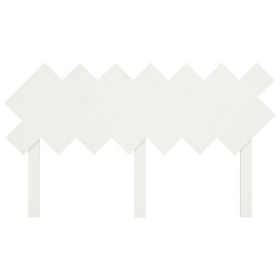 vidaXL Uzglavlje za krevet Bijela 151,5x3x81 cm od masivne borovine