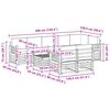 vidaXL Setovi sofa 9 pcs Prirodna i krem Čvrsto drvo akacije