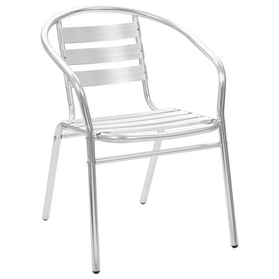 vidaXL Složive vrtne stolice od aluminija 4 kom